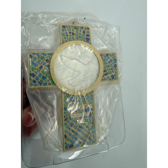 Baby 1st 2002 DaySpring Christmas Celebration Collection Cross Dove - Picture 1 of 6